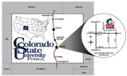 CSU-Pueblo campus map